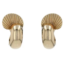 Clips d'oreilles en or rétro