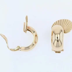 Clips d'oreilles en or rétro