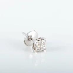Clous d'oreilles Diamants princesse 0.28ct
