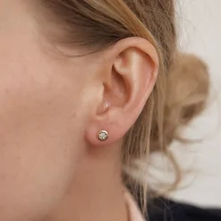 Clous d'oreilles en or jaune
