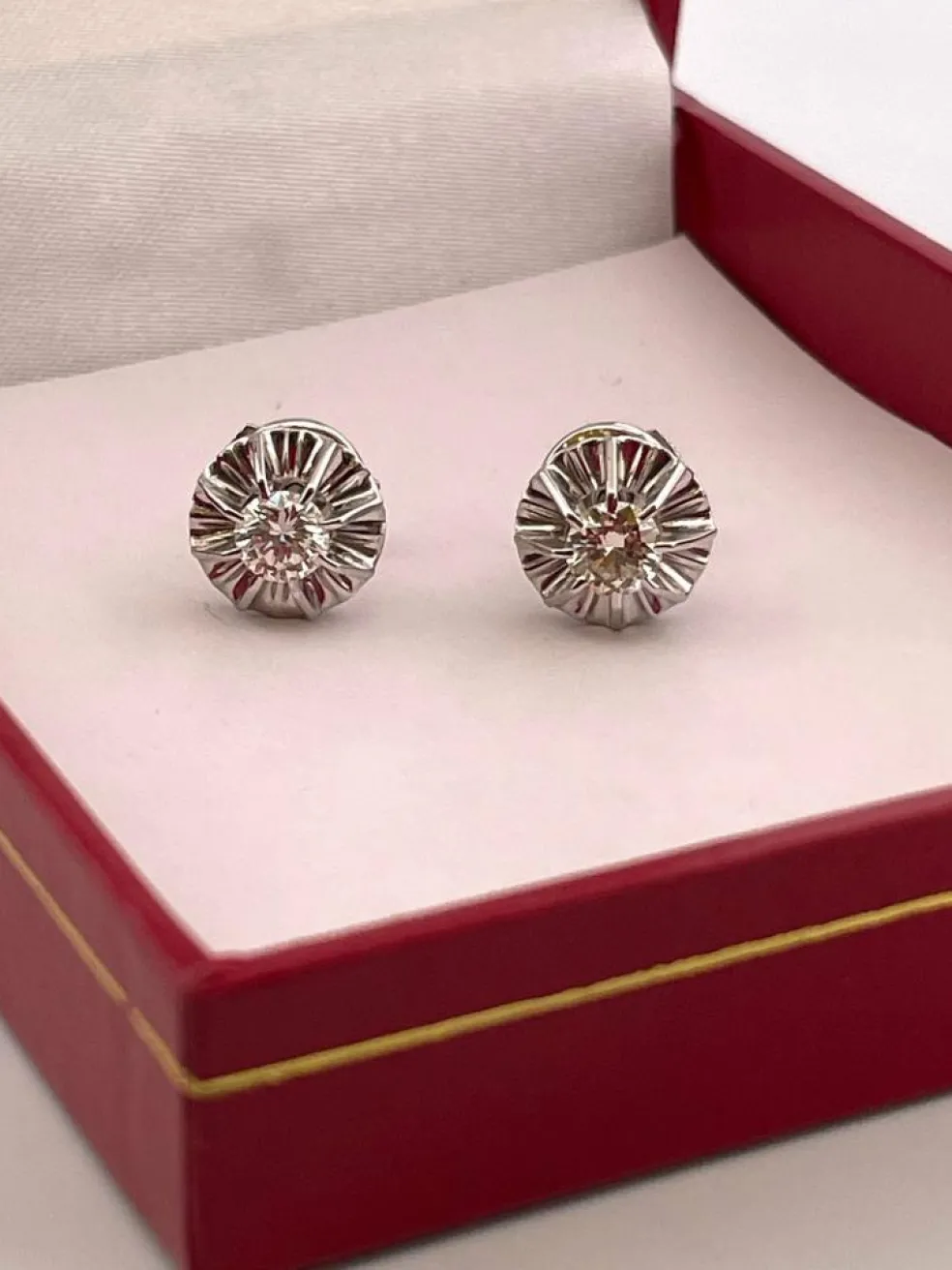 Clous d’oreilles Or Diamants
