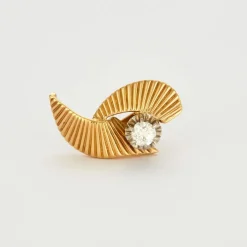 Clous d'oreilles or jaune