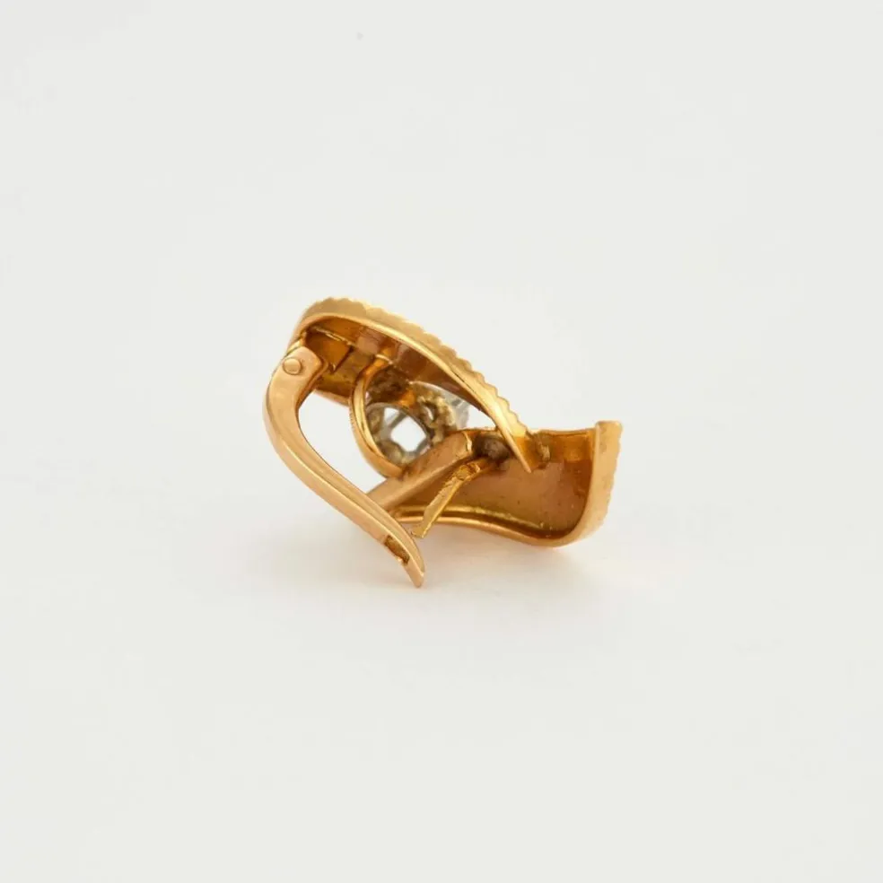 Clous d'oreilles or jaune