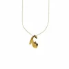 Collier à breloques en forme de sandale compensée