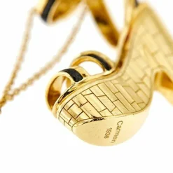 Collier à breloques en forme de sandale compensée