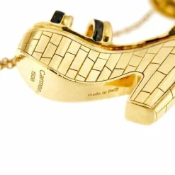Collier à breloques en forme de sandale compensée