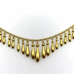 collier à franges graduées en or