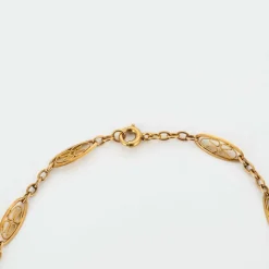 Collier à maille filigrane en or jaune