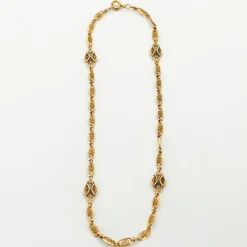 Collier à Maille Giletière en Or Jaune