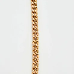Collier à maille gourmette en or rose