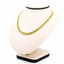 Collier à maillons gourmette en or jaune 18 carats