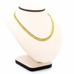 Collier à maillons gourmette en or jaune 18 carats