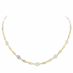 Collier Or jaune, Or blanc