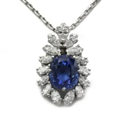 Collier - Or, Saphir et Diamants