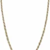 Collier 2 Ors maille torsadée