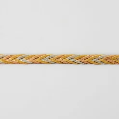 Collier 3 ors maille tressée