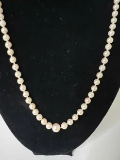 Collier 91 Perles De Culture Fermoir Or 18k 51,5 Cm