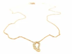 Collier Aile d'ange Or rose Diamant