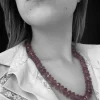 Collier améthyste à facettes années 70 - 60 cm