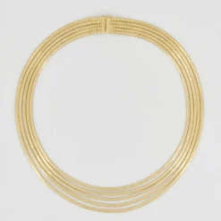 Collier ancien en or mailles oméga
