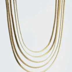 Collier ancien en or mailles oméga