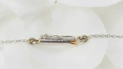 Collier ancien en or platine et diamants