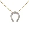 Collier ancien fer à cheval diamants
