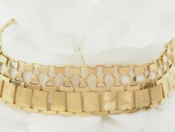 Collier ancien maille plate en or jaune