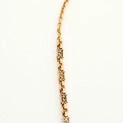Collier ancien or jaune début XXe avec pendentif.