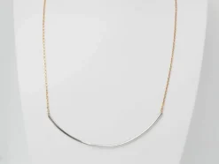 Collier arc en or bicolore