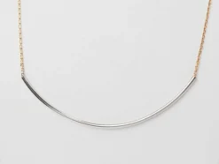 Collier arc en or bicolore