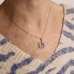 Collier Art Déco en or gris, diamants