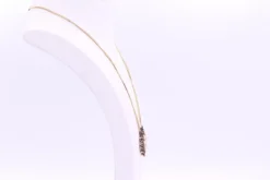 Collier Art Déco en or jaune, argent , perles et diamants
