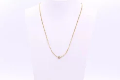 Collier Art Déco en or jaune, argent , perles et diamants