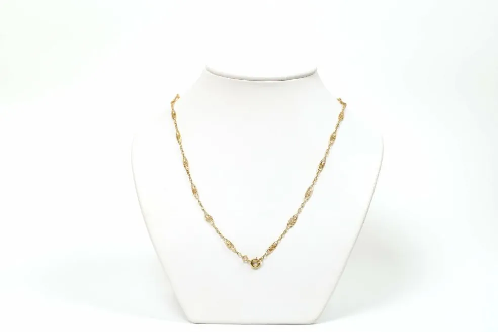 Collier Art Déco or jaune