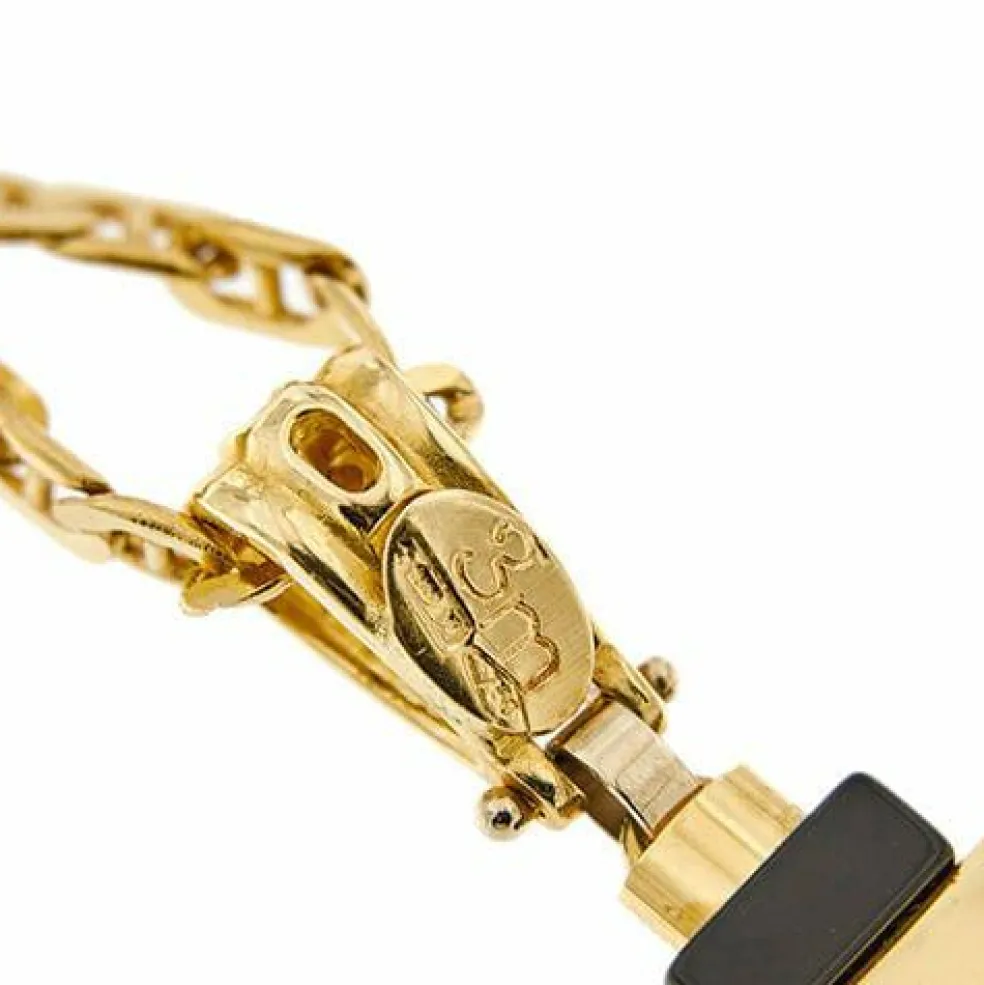 Collier avec croix et onyx