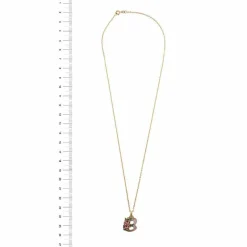 Collier avec pendentif B émaillé