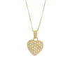 Collier avec pendentif coeur et diamants