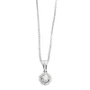 Collier avec pendentif en or gris et diamants