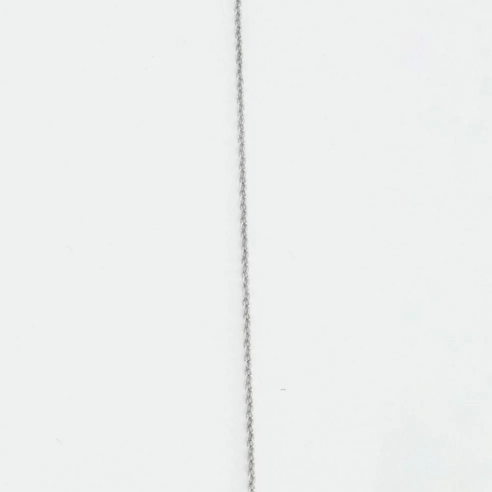 Collier avec pendentif en or gris et diamants