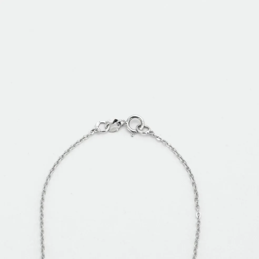 Collier avec pendentif en or gris et diamants