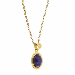 Collier avec pendentif lapis-lazuli