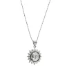 Collier avec pendentif soleil et lune
