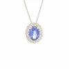 Collier avec saphir et diamants de 0,91 ct
