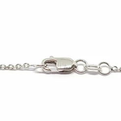 Collier barrette saphirs multicolores diamants or blanc