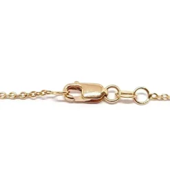 Collier barrette saphirs multi couleur diamants or rose