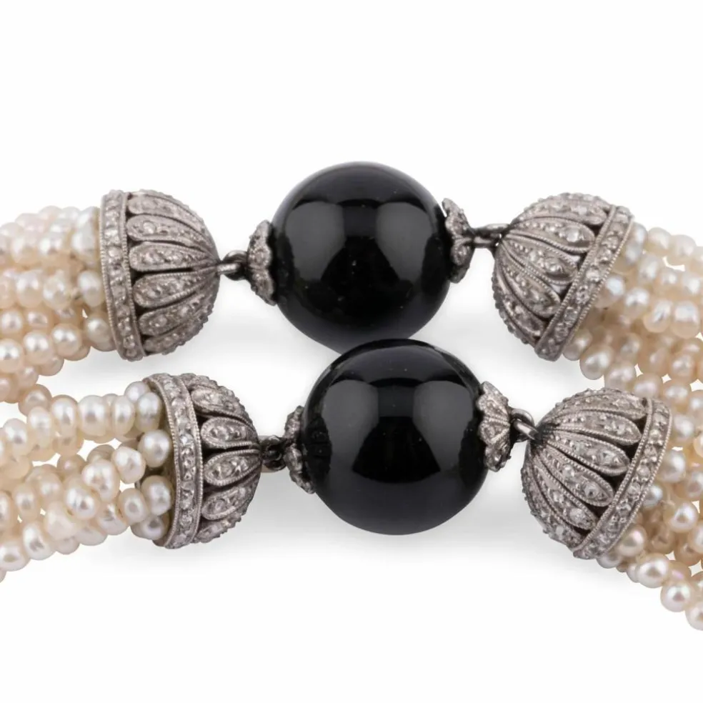Collier Bayadère en perles fines