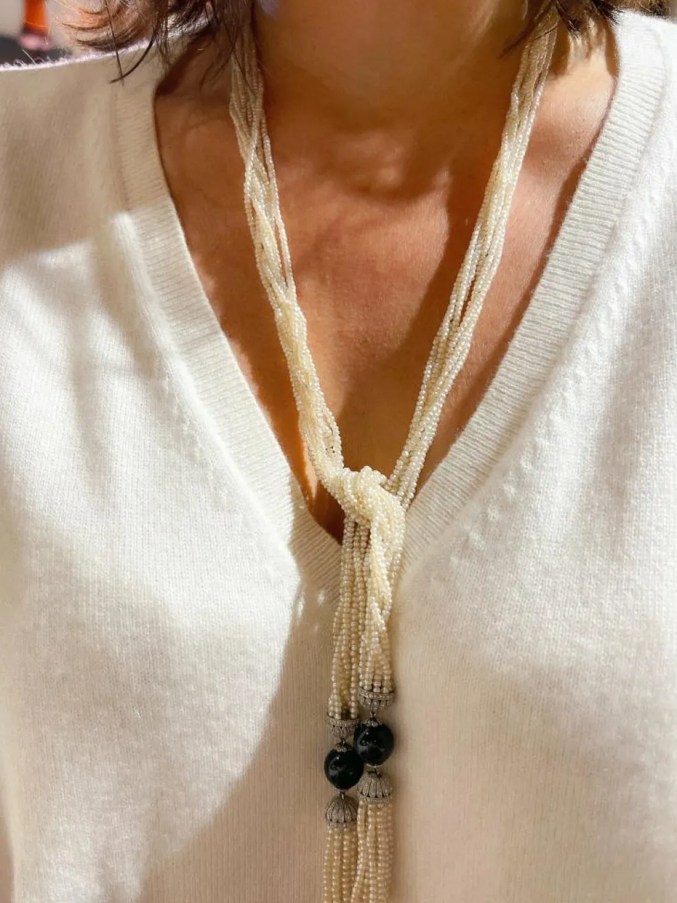 Collier Bayadère en perles fines