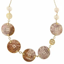 Collier boutons et perles