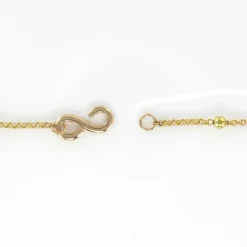 Collier camée corail, perle gold et perles d'or